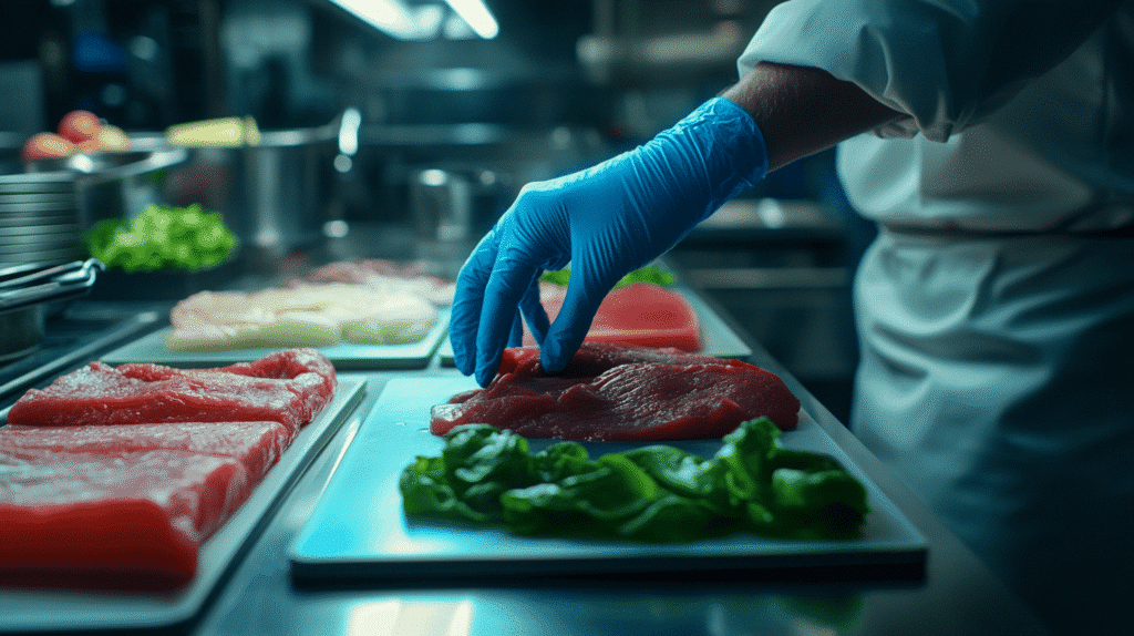 Capa para matéria sobre contaminação cruzada em alimentos do site Sobre Restaurantes